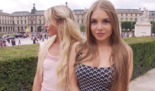 Очаровательные россиянки показали туристу достопримечательности, и крутанули парня на секс